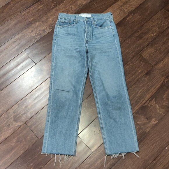 Frank & Eileen Monaghan High Rise Raw Hem Jeans SIZE 27 - Picture 2 of 9